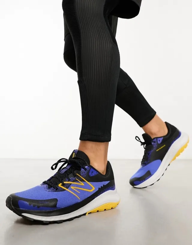 New Balance Men's DynaSoft Nitrel V5 in Blue/Black/Yellow Textile