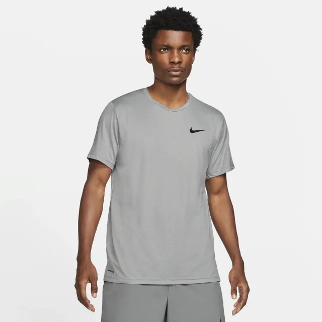 Nike Pro Dri-FIT Men's Short-Sleeve Top - Grey - Polyester/Elastane