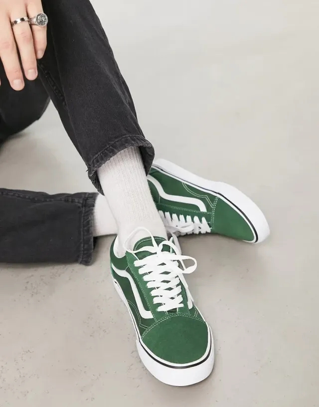 Vans - Color Theory Old Skool Shoes, Man, Green