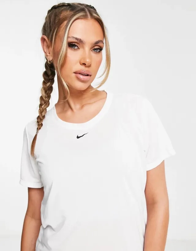 Nike Training One Dri-Fit Standard Fit T-Shirt In White