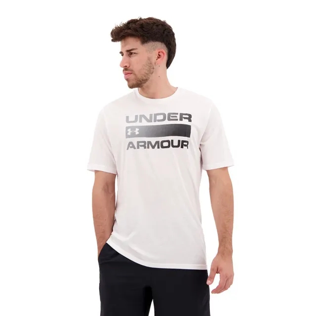 Men's  Under Armour  Team Issue Wordmark Short Sleeve White / Elemental XL