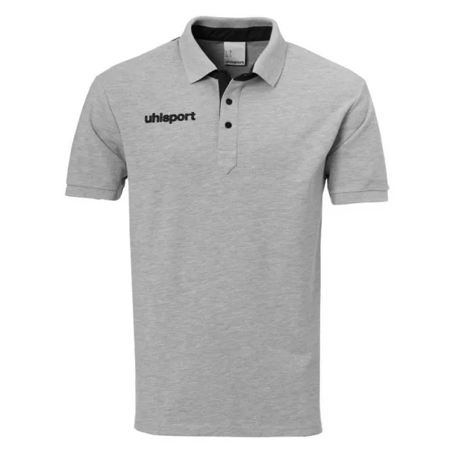Uhlsport Essential Prime Short Sleeve Polo  - Grey