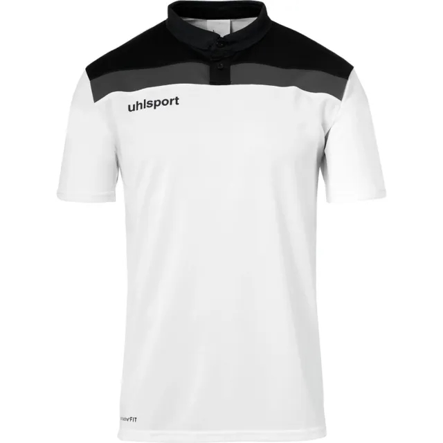 Uhlsport Offense 23 Short Sleeve Polo  - White