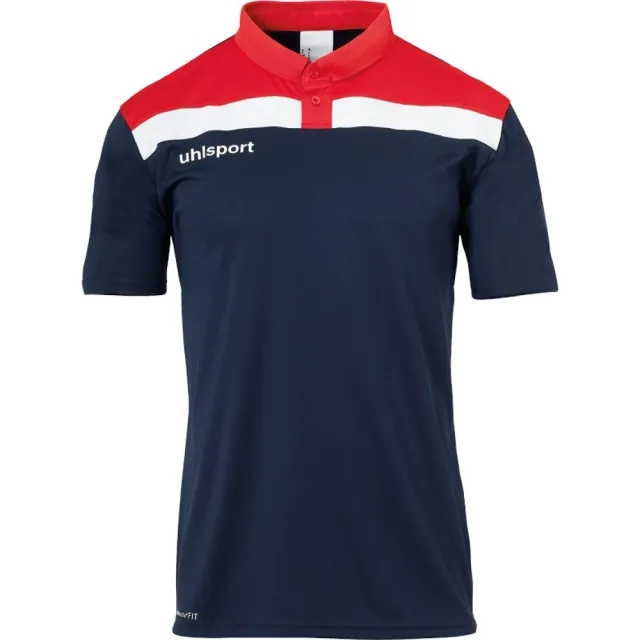 Uhlsport Offense 23 Short Sleeve Polo  - Red,Blue