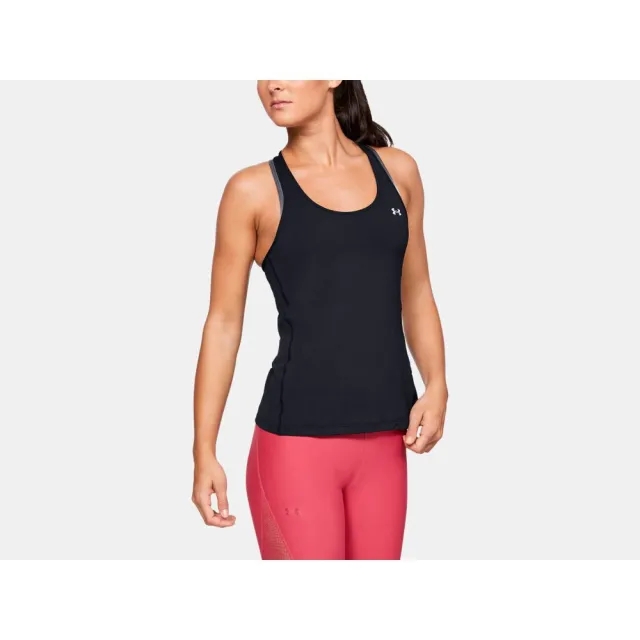 Under Armour Heatgear Racer Tank Top Women - Black, Silver