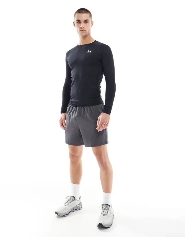 Under Armour HeatGear® Men's Long Sleeve Black / White 3XL