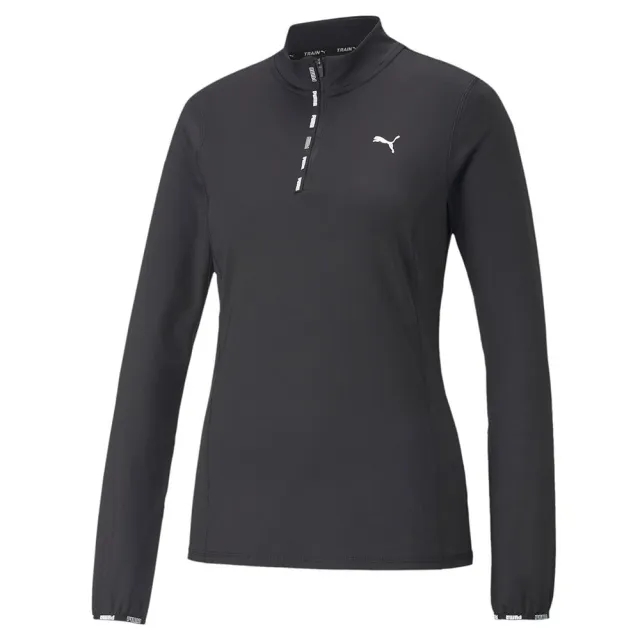 Puma Strong Quarter Zip Top Womens - Black