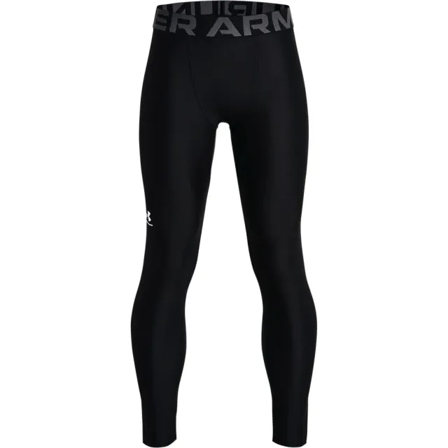 Under Armour HeatGear® Armour Boys' Leggings Black / White YSM (50 - 54 in)