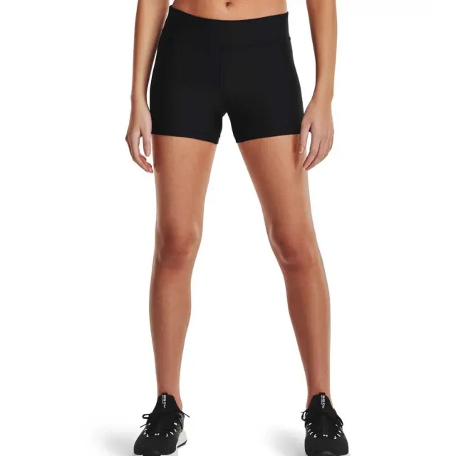 Under Armour HeatGear Mid-Rise Womens Black Shorts