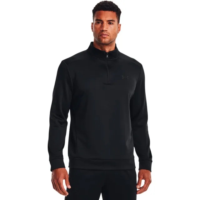 Under Armour Armour Fleece Half Zip Sweatshirt  - Black
