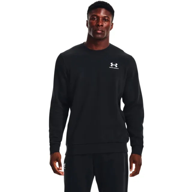 Men's  Under Armour  Icon Fleece Crew Black / White XS