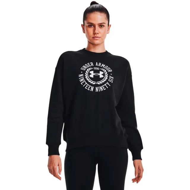 Under Armour Rival Crest Crew Sweatshirt Womens - Black