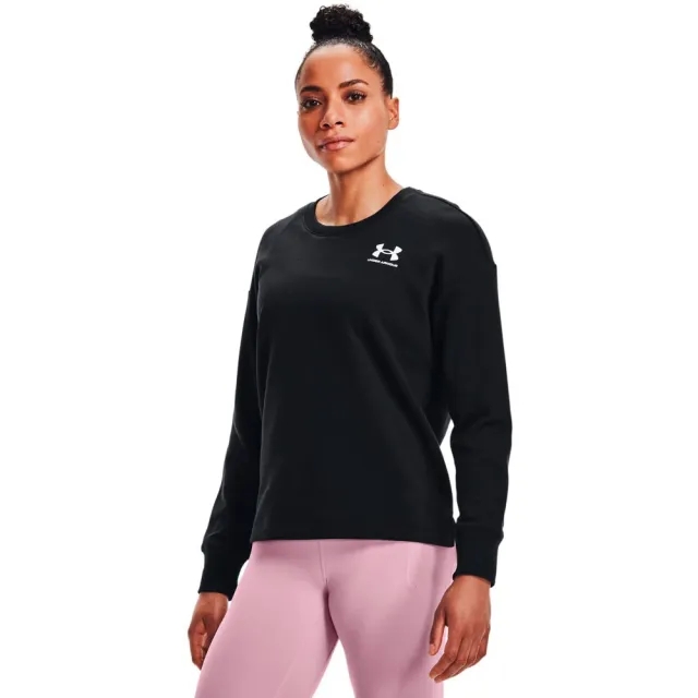 UNDER ARMOUR Rival Fleece Oversize Crew - Black/Multi, Black/Multi