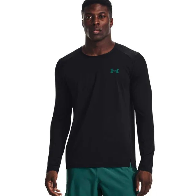 Under Armour Armour Ua Armourprint Ls Gym Top Mens - Black