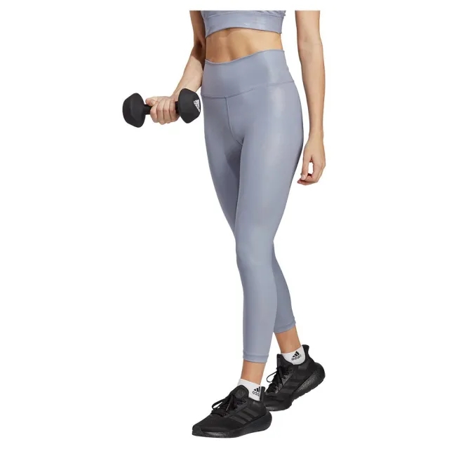 Adidas Opt Shine 7/8 Leggings  - Purple
