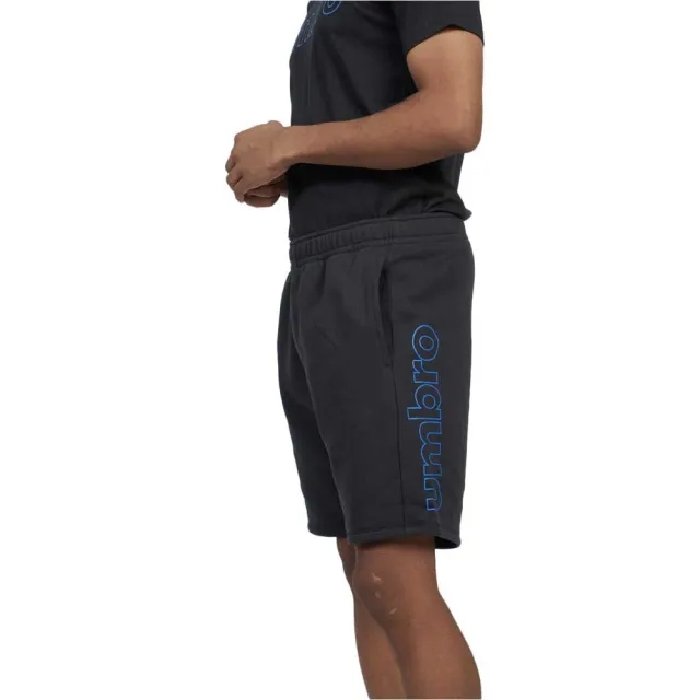 Umbro Linear Logo Graphic Shorts  - Black