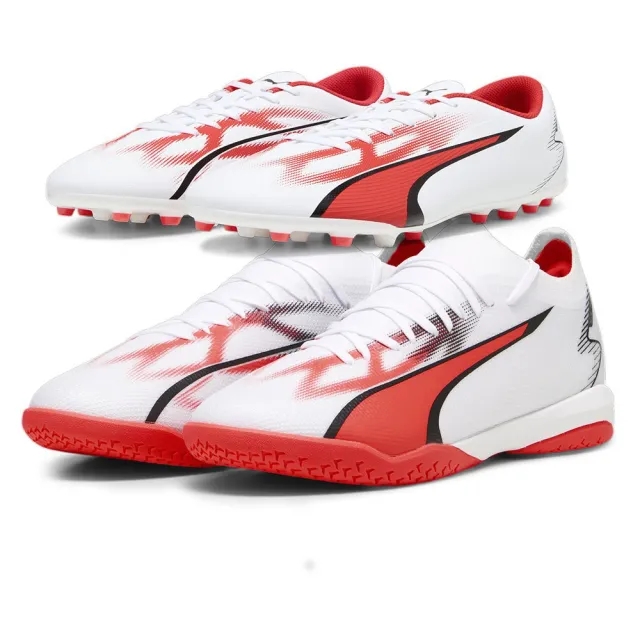 Puma Ultra Match It Breakthrough - Puma White/Puma Black/Fire Orchid - ['White']