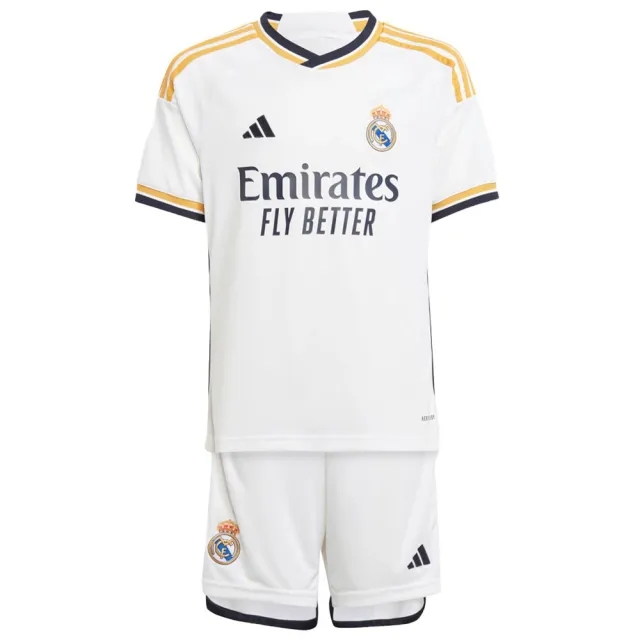 adidas Real Madrid Kids SS Home Mini Kit 2023/24