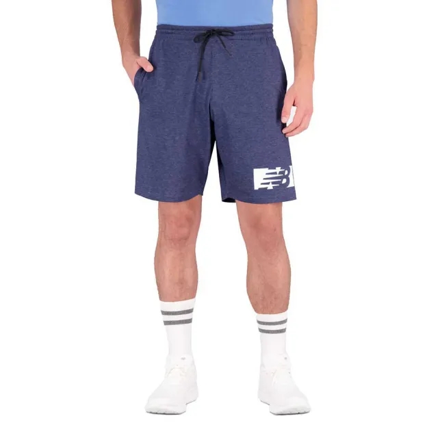 New Balance Heathertech Knit Shorts  - Blue