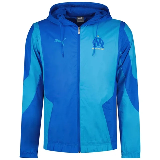 Puma Olympique Marseille 23/24 Prematch Jacket  - Blue