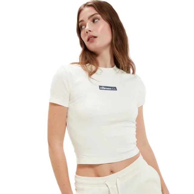 Ellesse Graciana Crop Short Sleeve T-shirt  - White