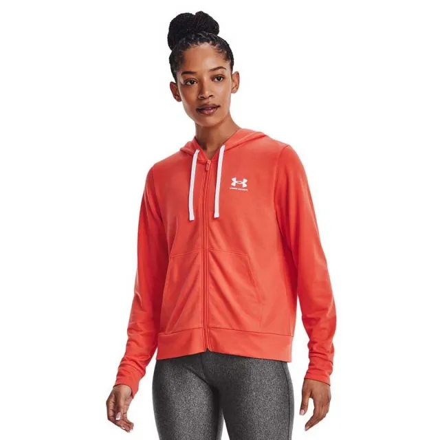 Under Armour Rival Terry Full Zip Sweatshirt  - Red