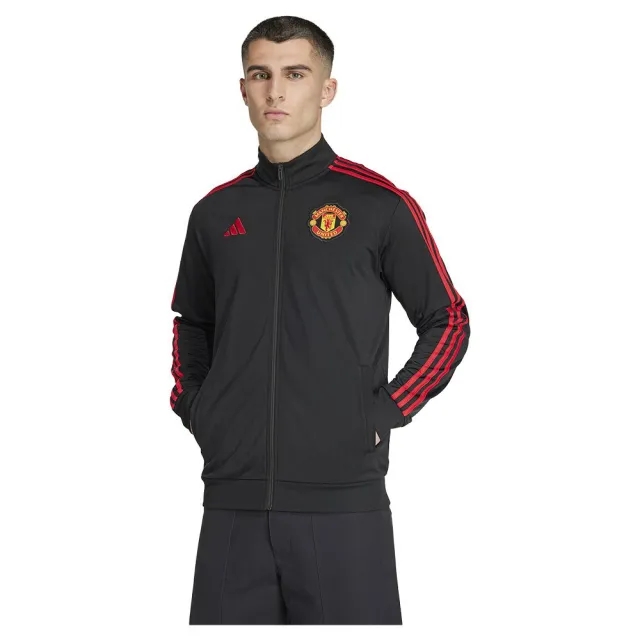 Manchester United x adidas Mens DNA Track Top Black