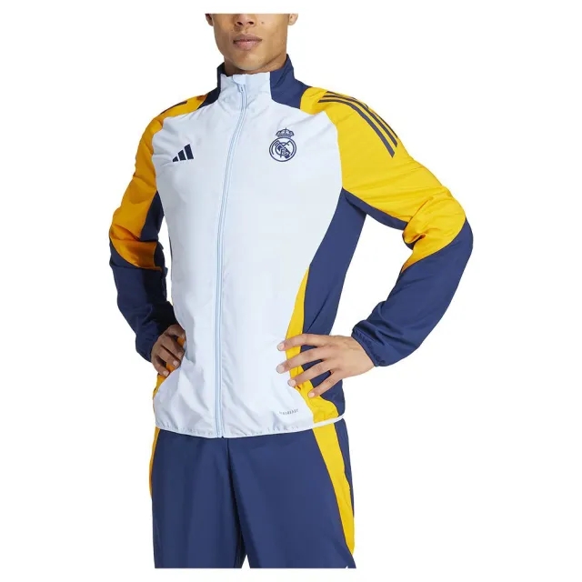 adidas Real Madrid Training Jacket Presentation Tiro 24 - Glow Blue/Crew Orange/Team Navy - ['Blue']