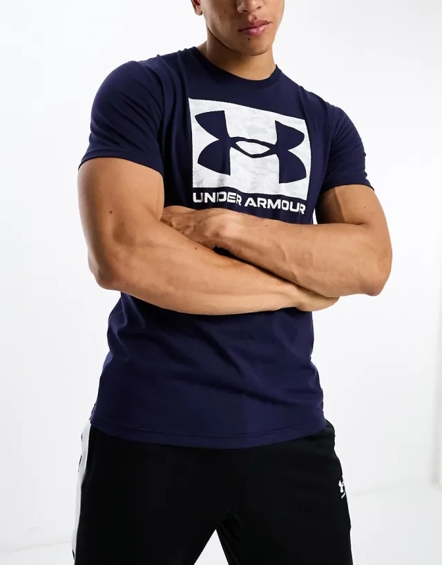 Under Armour ABC Camo Boxed Logo Short Sleeve - Blue