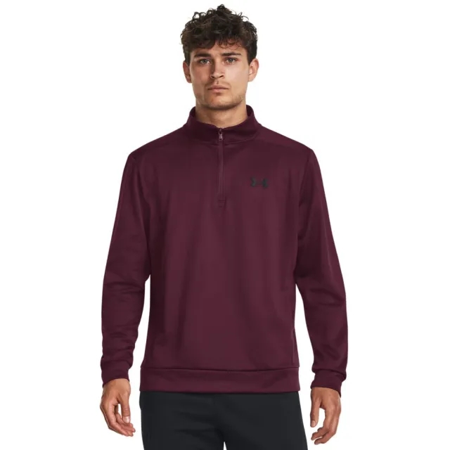 Under Armour Fleece Half Zip Sweatshirt  - Red