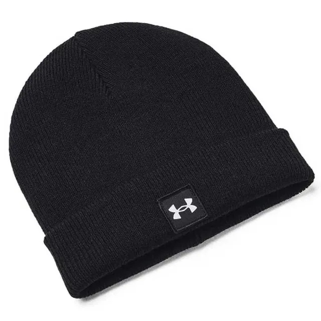 Under Armour black & white halftime beanie