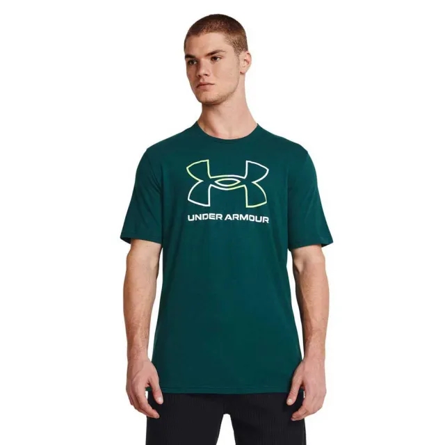 Under Armour Mens GL Foundation Short Sleeve in Green material_cotton
