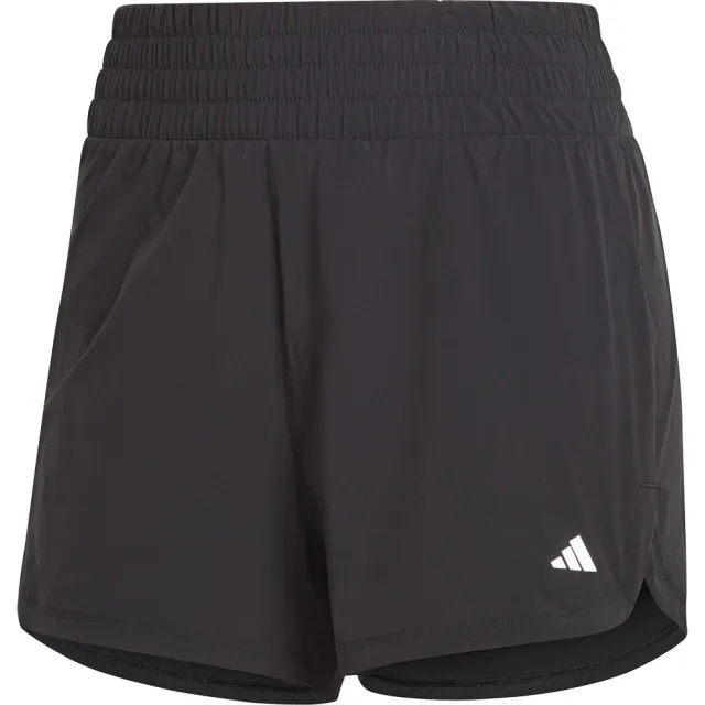 adidas Pacer Stretch-Woven Zipper Pocket Lux Shorts - Black - Size: Extra Large