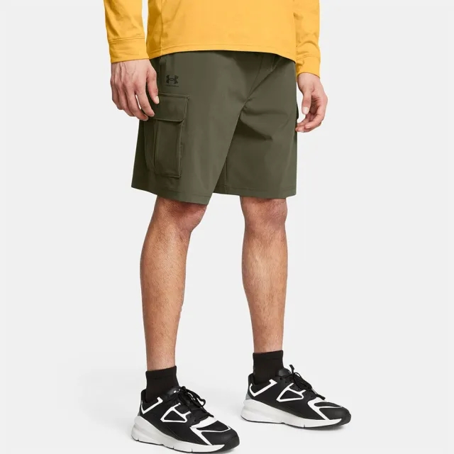 Men's  Under Armour  Vibe Woven Cargo Shorts Marine OD Green / Black XXL