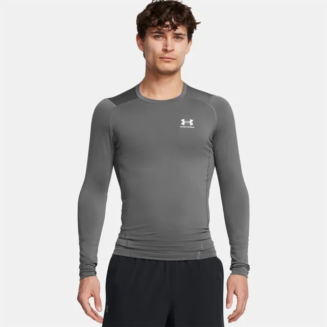 Under Armour Men's HeatGear® Long Sleeve Castlerock / White XXL