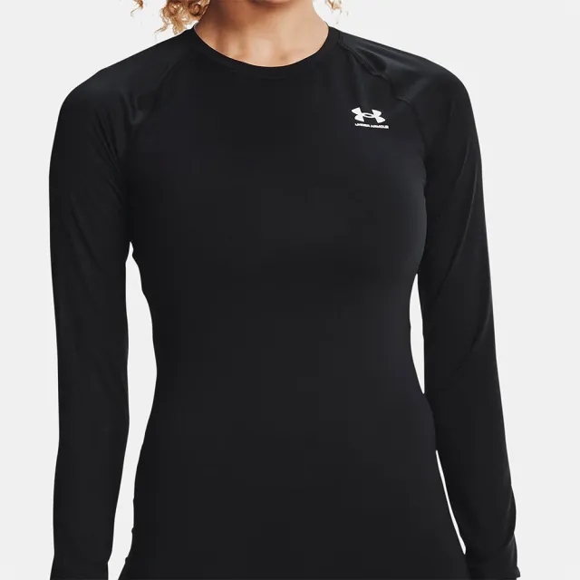 Under Armour Women's HeatGear® Compression Long Sleeve Black / White XS