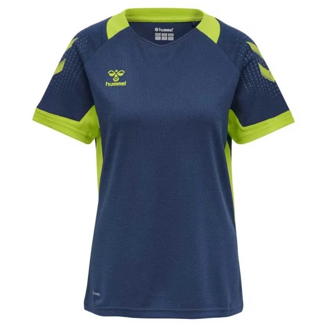 Hummel Lead Poly Short Sleeve T-shirt  - Blue