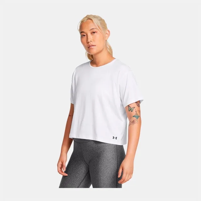Women's  Under Armour  Motion Short Sleeve White / Black XXL