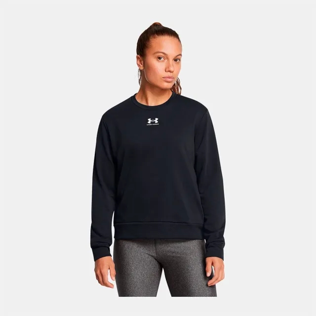 Women's  Under Armour  Rival Terry Crew Black / White XS
