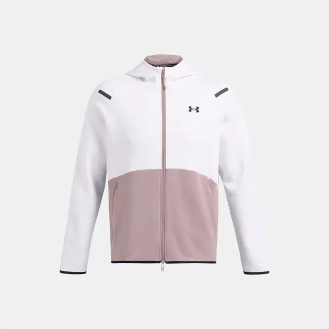 Men's  Under Armour  Unstoppable Fleece Full-Zip Hoodie Tetra Gray / White / Black XS