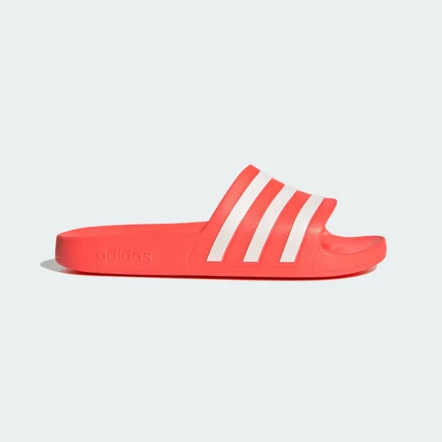 adidas Adilette Aqua Slides Solar Red Cloud White Solar