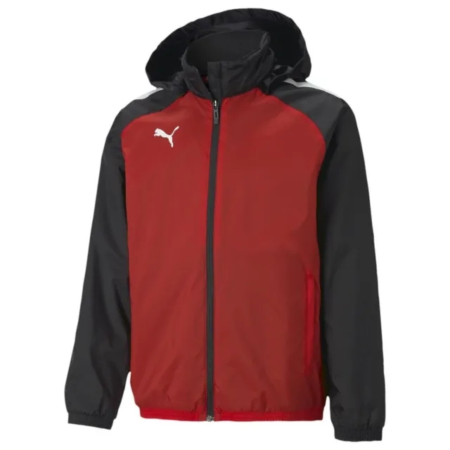 Puma Teamliga All Weather Jacket Junior - ['Red']