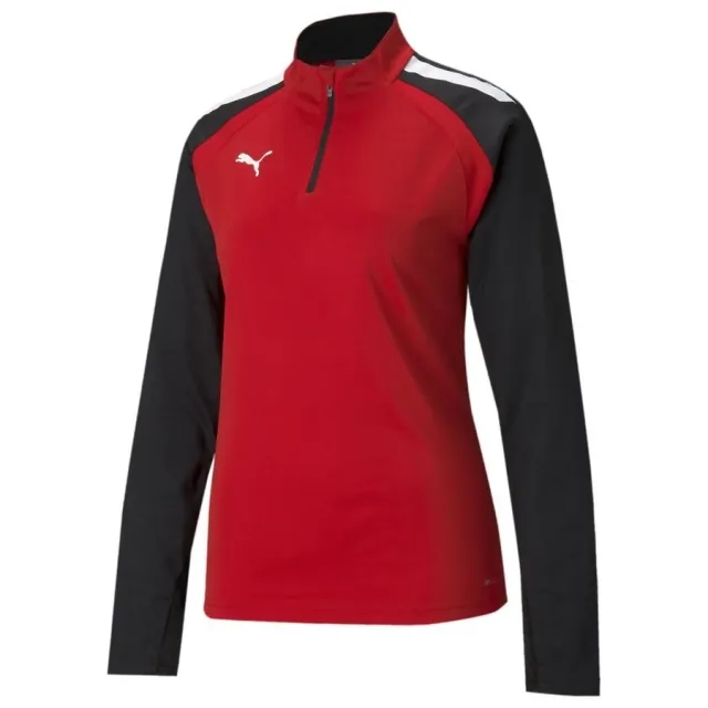 Puma Womens teamLIGA 1 4 Zip Training Top