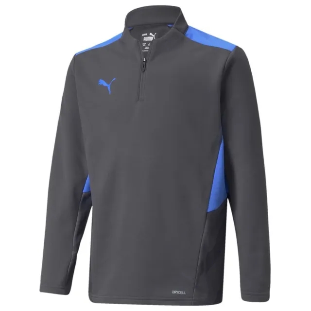 Puma Individualcup Training 1/4 Zip Top Jr - ['Grey']