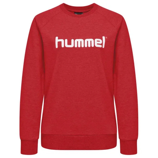 Hummel Go Cotton Logo Sweatshirt - ['Red']