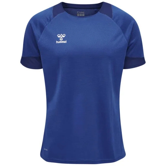 Hummel Lead Poly Short Sleeve T-shirt  - Blue