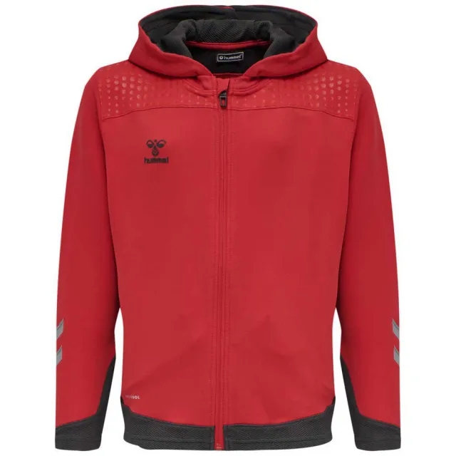 Hummel Lead Hoodie Fz - ['Red']