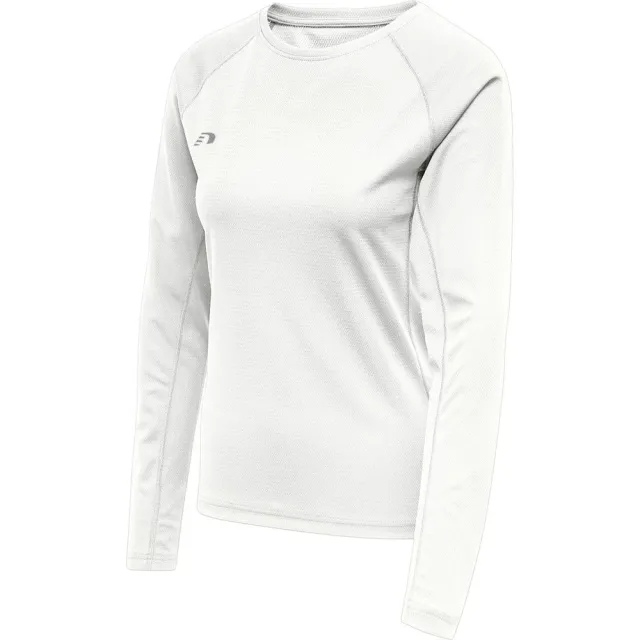 Hummel Running T-Shirt Core Long Sleeves - ['White']