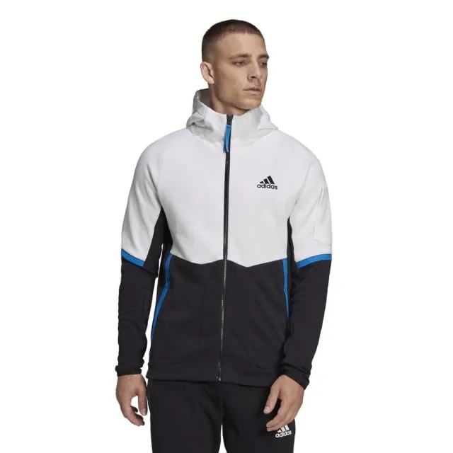 Adidas Hoodie Designed For Gameday Full Zip - ['White']