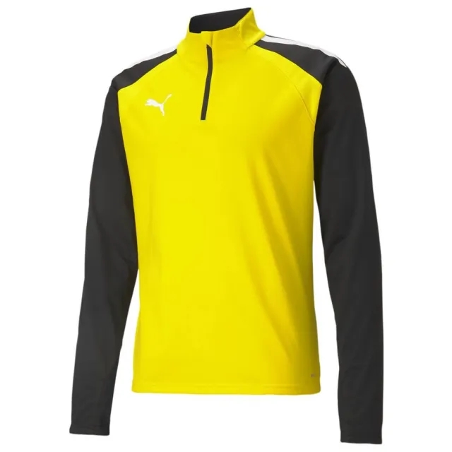 Teamliga 1/4 Zip Top Cyber Yellow-Puma Black - ['Yellow']